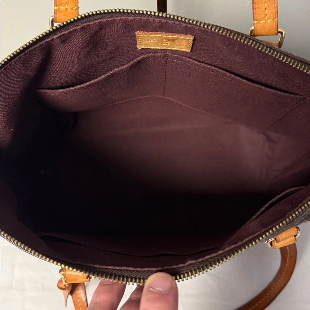 Louis Vuitton Monogram Iena MM Tote Bag Zip Top Shoulder Bag 2016